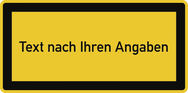 Moedel Laserkennzeichnung - Text nach Ihren Angaben, Folie, 105x52 mm, 59341