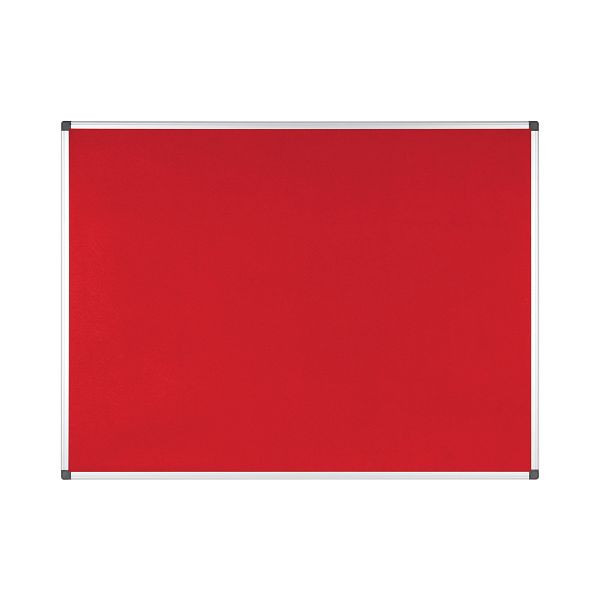 Bi-Office Maya Filztafel Rot mit Aluminiumrahmen 120x90cm, FA0546170