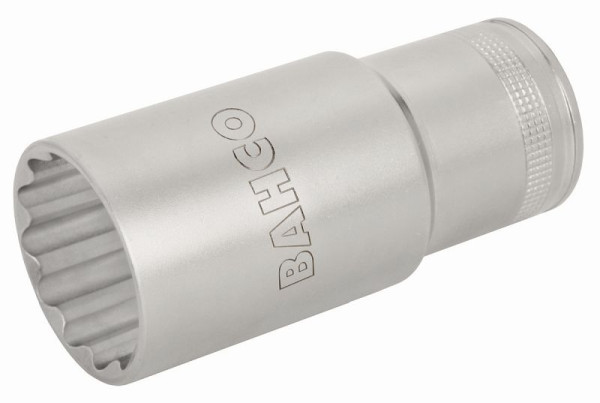 Bahco 1/2" Steckschlüssel-Einsätze, lang mit Vierkantantrieb, Zwölfkant, metrisch, 7805DM-34