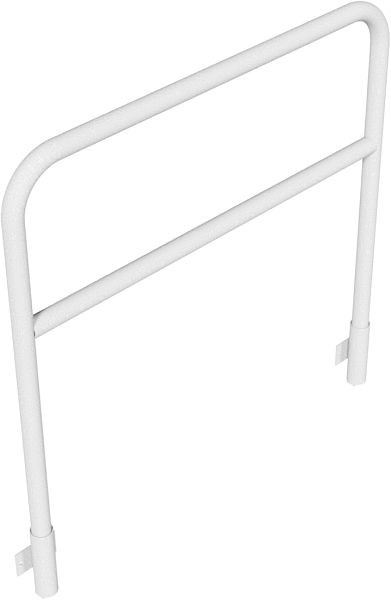 Schake Rohrbügel aus Stahlrohr Ø 48 x 2,5 mm mit Querholm für Wandmontage, Gesamtbreite: 1200 mm, Gesamthöhe: 1200 mm, feuerverzinkt, 448_23W