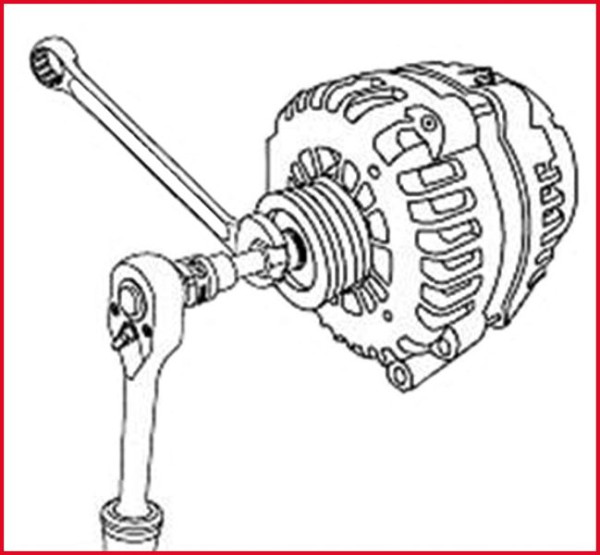 KS Tools 1/2" Lichtmaschinen-Kombischlüssel XZN, M10, 96 mm, 150.3135