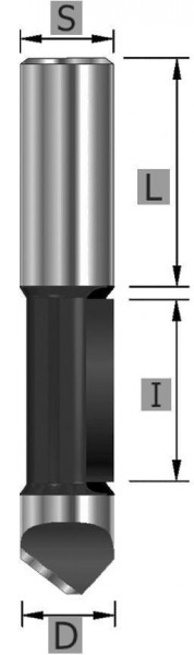 Edessö Ausstech- + Kopierfräser HW, A: 8, B: 19, GL 64, C: 8, 103208008