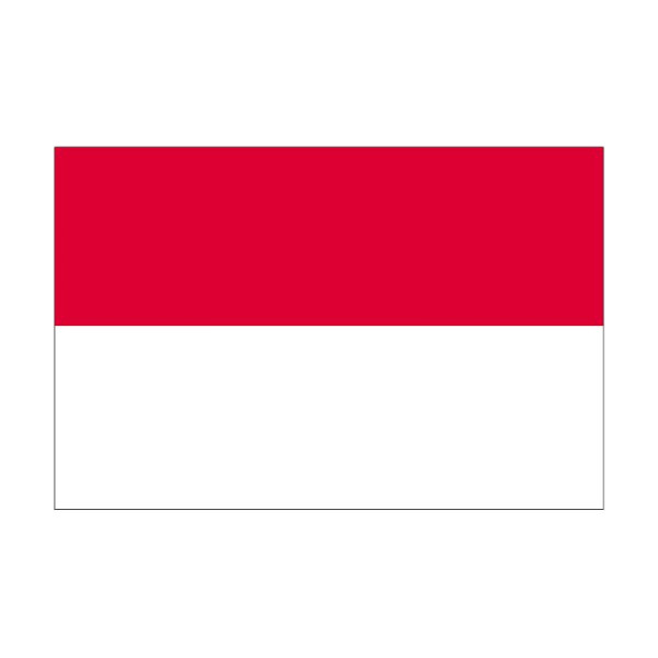 Stein HGS Landesflagge Hessen (ohne Wappen), 200 x 335 cm (Querformat), mit Seil und Schlaufe, FlagTop 160 g/m², für Fahnenmasten ab 8 m, ohne Hohlsaum, 26339