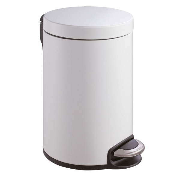STEIN HGS Tretmülleimer Serene mit Inneneimer aus Metall, weiß, 20 Liter, 84049.0002
