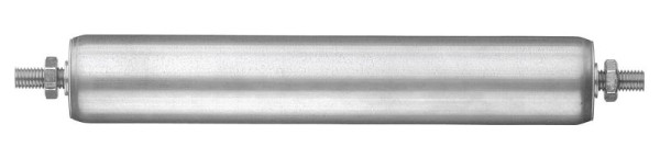 BS Rollen Tragrolle Stahlrohr blank 60x1,5 Lager aus Stahl verzinkt Rillenkugellager, Achsvariante: A12, Einbaulänge 422, Achslänge 452, S60-A12-422-452