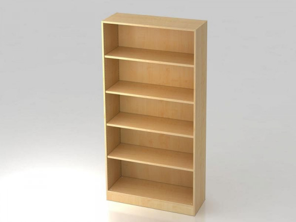 Hammerbacher Regal breit 5OH, Sockelblende Ahorn, 100x40x200 Hammerbacher Regal breit 5OH, Sockelblende Ahorn, 100x40x200