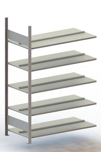 Meta S3 Büro Steckregal Compact AR 1850x1250x600 mm, verzinkt, Bodenanzahl: 5, 200178019