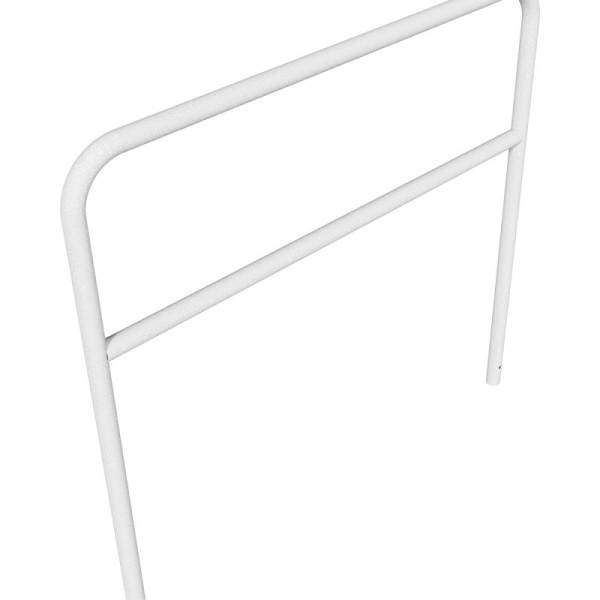 Stein HGS Anlehnbügel/Absperrbügel -Sylt-, 1400mm/1500mm, ohne Farbe, mit Querholm, Bügel: Ø 48 mm, 21943