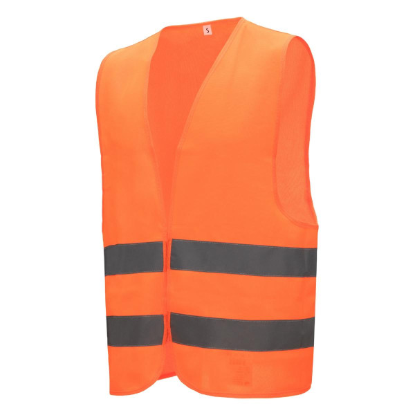 NITRAS Warnschutz-Weste, neonorange, Größe: 4XL, VE: 50 Stück, 7110-4XL