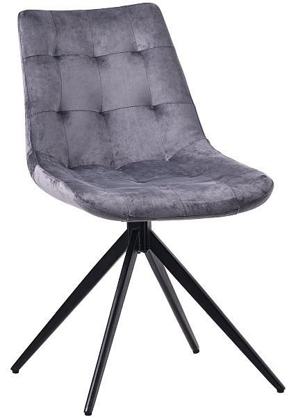 CLP Esszimmerstuhl Merna Samt, dunkelgrau, 324449, 4255716325923