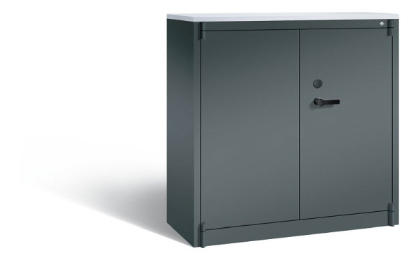 C+P Feuergeschützter Schrank Certos, H1226xB1200xT500 mm, Anthrazit/DBS Hellgrau, 1181-00 S10644
