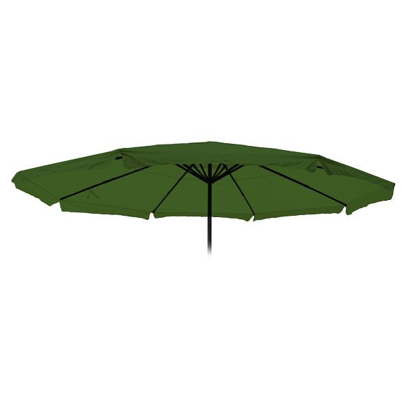 Mendler Ersatz-Bezug für Sonnenschirm Meran Pro, Gastronomie Marktschirm mit Volant Ø 5m, Polyester, grün, 76814