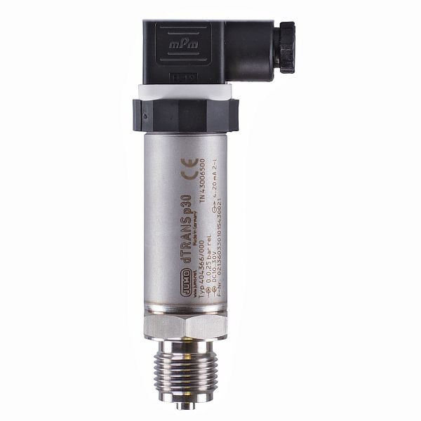 JUMO Druckmessumformer, 0 bis 1 bar abs, 0 bis 10 V dl, G 1/2, Leitungsdose, 43007892