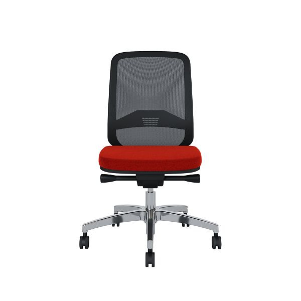 Bisley Bürodrehstuhl Bali, Rückenlehne aus Netzbezug Aluminiumfußkreuz, TN9404 tomato red, BALIART0015TN9404