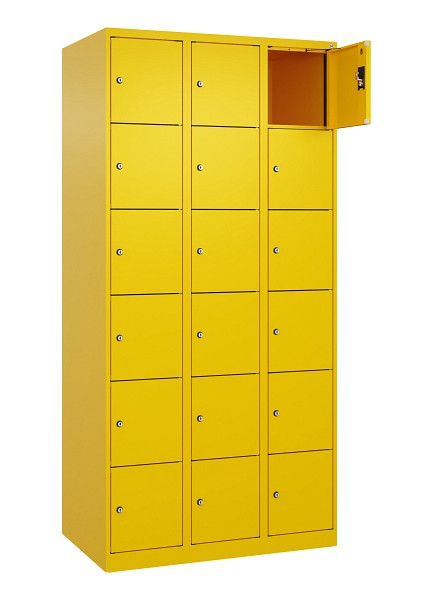 C+P Schließfachschrank Evolo PLUS, 18 Fächer, 1850x900x500mm, 1023/1023, 049000-306 S10022