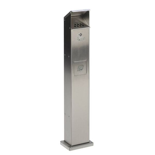 Stein HGS Kombiascher -Cubo Sancia- 5 Liter aus Edelstahl, zum Aufschrauben, 16246