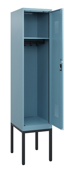 C+P Spind Evolo PLUS, Gestell, 1 Abteil, 1950x400x500mm, 0010/0010, Zylinderschloss, 0490305-12 S10048
