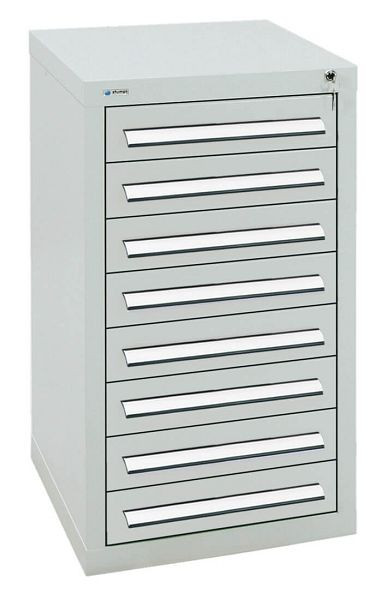 stumpf Schubladenschrank Serie T-100/35-1, RAL 7035/7035, 8 Schubladen (8x100mm), 8151107