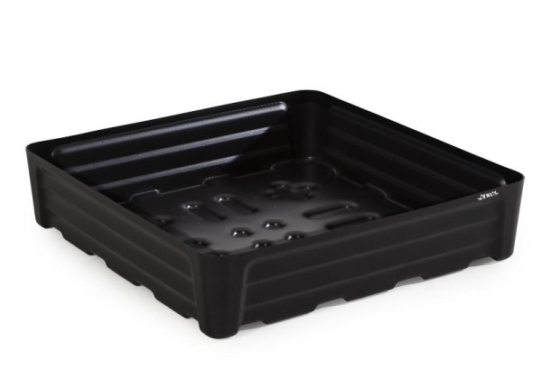 DENIOS Kleingebindewanne aus Polyethylen (PE), 80 Liter Auffangvolumen, 784 x 784 x 180 mm, 328362