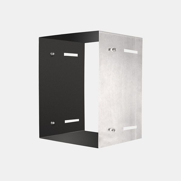 HKW Schurrenverlängerung für Türschurrenrohr, Edelstahl Ø 250, 285, 300 mm, rechteckig, 708293R