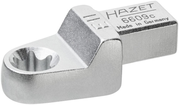Hazet Einsteck TORX® Ringschlüssel, Einsteck-Vierkant 9 x 12 mm, Außen TORX® Profil, E11, 6609C-E11