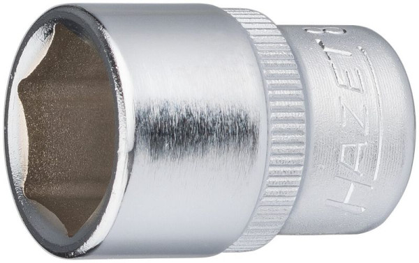 Hazet Steckschlüsseleinsatz, Sechskant, Vierkant hohl 6,3 mm (1/4 Zoll), 13 mm, Mit Rändelung, 850-13