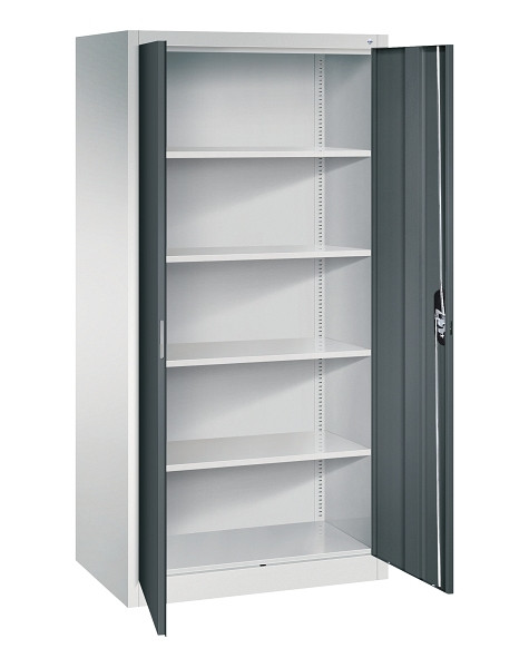 C+P Büroschrank Acurado, H1950xB930xT600mm, 7035/7016, 9290-000 S10695