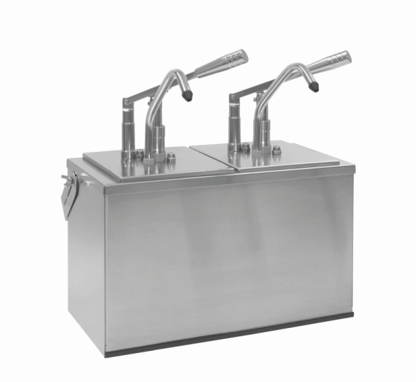 Schneider Hebel-Dosierspender / Saucenspender "Cool", 425x185x375 mm - 2x3 Liter, 152418