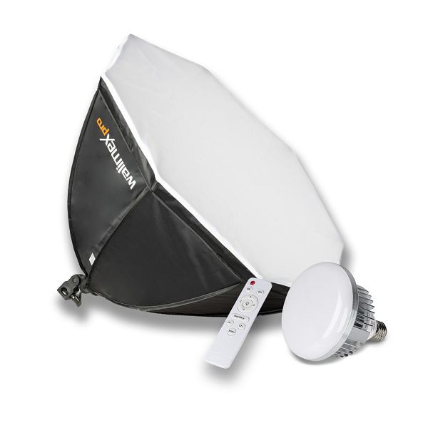 Walimex pro LED Leuchte 45W Octagon Ø65cm Bi Color, 1023103