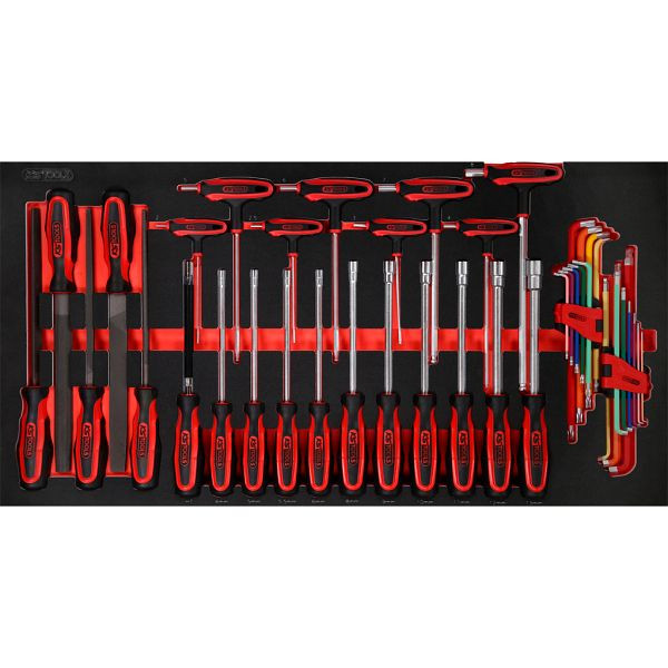 KS Tools PERFORMANCEplus Werkzeugsatz 42-teilig Feilen und Schraubendreher, 813.0042