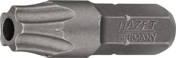 Hazet 5-Stern Bit, Sechskant massiv 6,3 (1/4 Zoll), Innen-5-Stern Profil mit Zapfen, 40H, 2225-40H