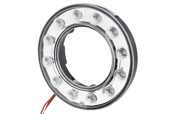 HELLA Heckleuchte, LED, 24V, Anbau/Einbau, Lichtscheibenfarbe: glasklar, Kabel: 300mm, Stecker: Amphenol, Stecker: AMP, links/rechts, 2SB 008 405-151