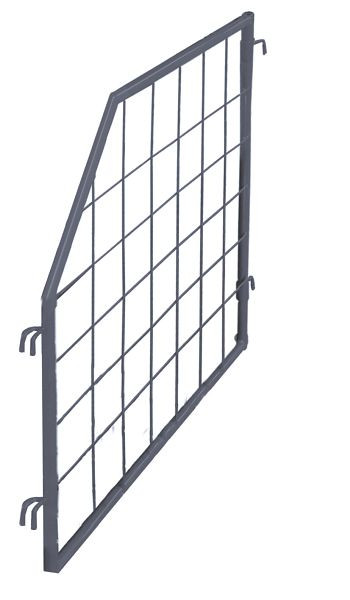 VARIOfit Palettenaufsatz Trenngitter, schräg, Abmessung: 750 x 500/1.000 mm, RAL 7016 anthrazitgrau, zpa-080.062/AG
