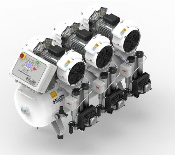 AEROTEC Geräuscharmer Kolbenkompressor XTR 4D-270 L mit Trockner, 25353743