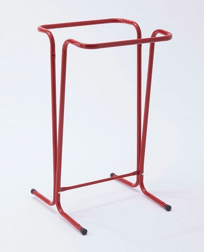 DENIOS Abfallsackhalter 120 Liter, Standgerät, rot, 265627
