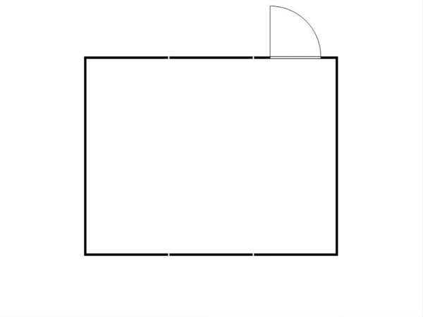FLADAFI Materialcontainer-Kombination MC 1560, verzinkt, vormontiert, Holzfußboden, mit Einflügeltür auf der 6 m Seite, F15600104-F1561