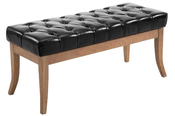 CLP Sitzbank Ramses Kunstleder antik-hell 100, schwarz, 152004301