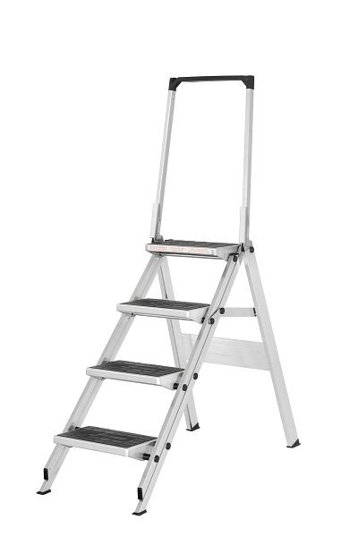 HYMER Sicherheitstreppe mit Bügel, 4 Stufen, Standhöhe 0,90 m, 606104
