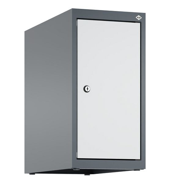 C+P Schrankaufsatz Classic PLUS, Aufsatzschrank, 7016/7035, Zylinderschloss, 500x250x500mm, 1 Abteil, 080090-19 S10028