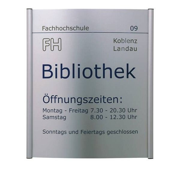 Stein HGS Wegweiser -Unitex C-, 1000 x 1000 mm, verdeckte Wandmontage (Standard), Innenbereich, 21698-0101