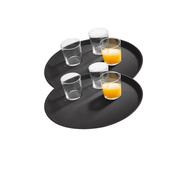 APS Tablett NOSLIDE, GFK, 27,5 cm, rutschfeste Oberfläche, VE: 2er-Set, 67500