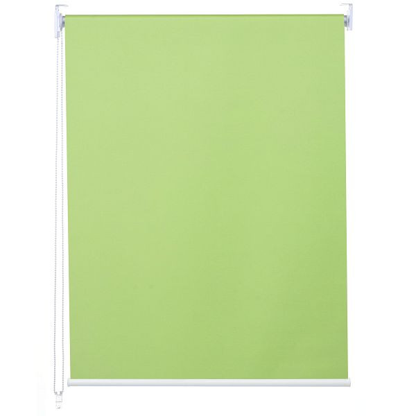 Mendler Rollo HWC-D52, Fensterrollo Seitenzugrollo Jalousie, 90x160cm Sonnenschutz Verdunkelung blickdicht, hellgrün, 63333