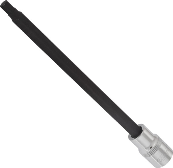 VIGOR Innensechskant Schraubendreher-Einsatz, Vierkant hohl 12,5 mm (1/2 Zoll), Innen-Sechskant Profil, 7 mm, Länge: 200 mm, VE: 5 Stück, V2089