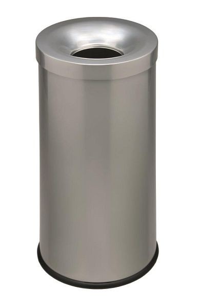 Orgavente COCORITO, Sicherheits-Abfallbehälter aus pulverbeschichteter Stahl Farbe Silber, H x Ø 585x335 mm, 50L, 772052
