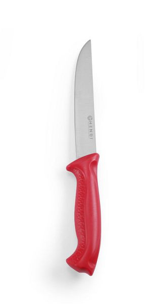 Hendi Tranchiermesser, LxBxH: 285x25x40 mm, Rot, für rohes Fleisch, 842423