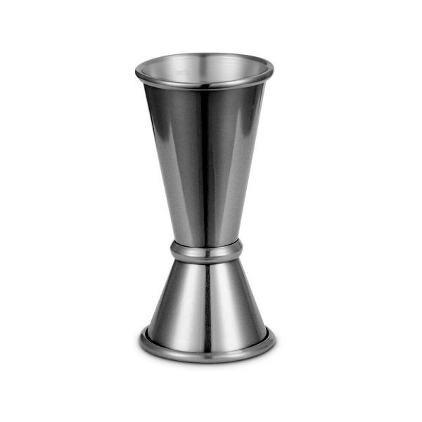 Stalgast Jigger, Japanischer Stil, doppelseitig, Edelstahl, schwarz, 25/50 ml, BE0212255