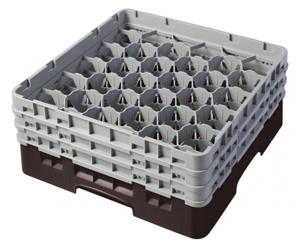 Cambro Spülkorb mit 30 Fächer Camrack® 17,4 cm Braun, 30S638167