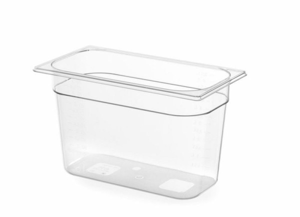 Hendi Gastronorm-Behälter 1/3, 7,8 L, PC (Polykarbonat), LxBxH: 325x176x200 mm, Transparent, 861509