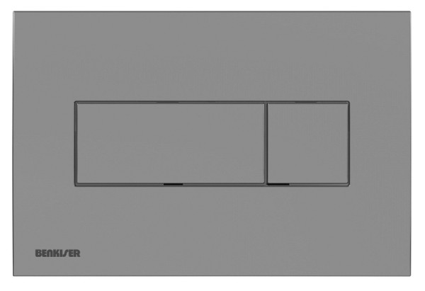 Benkiser Deckplatte mit 3/6 Liter Spülung, matt verchromt zu Element 895800C/895700C, 895901C