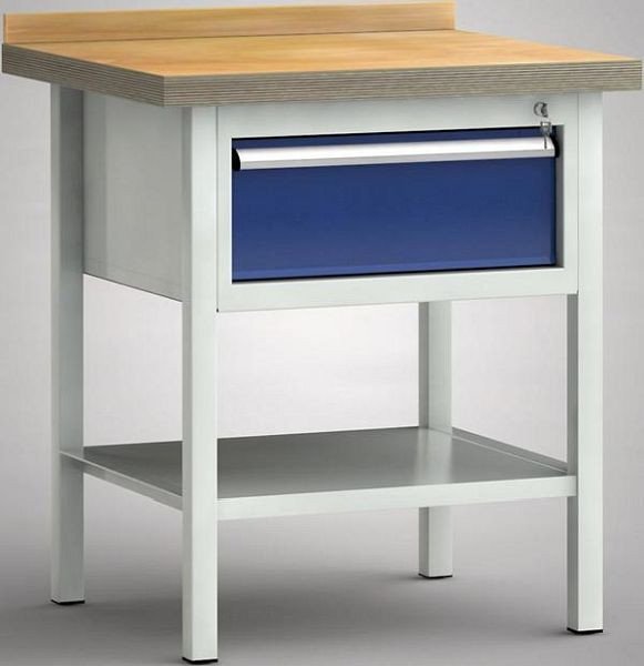 KLW Standard-Werkbank - 750 x 700 x 840 mm L x B x H, 200EA, WS057N-0750M40-E7023